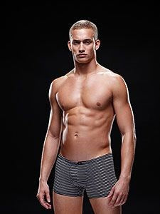Envy Menswear Mens Microfiber Boxer L/XL Black/White Premium Comfort - Mens Briefs And Boxers
