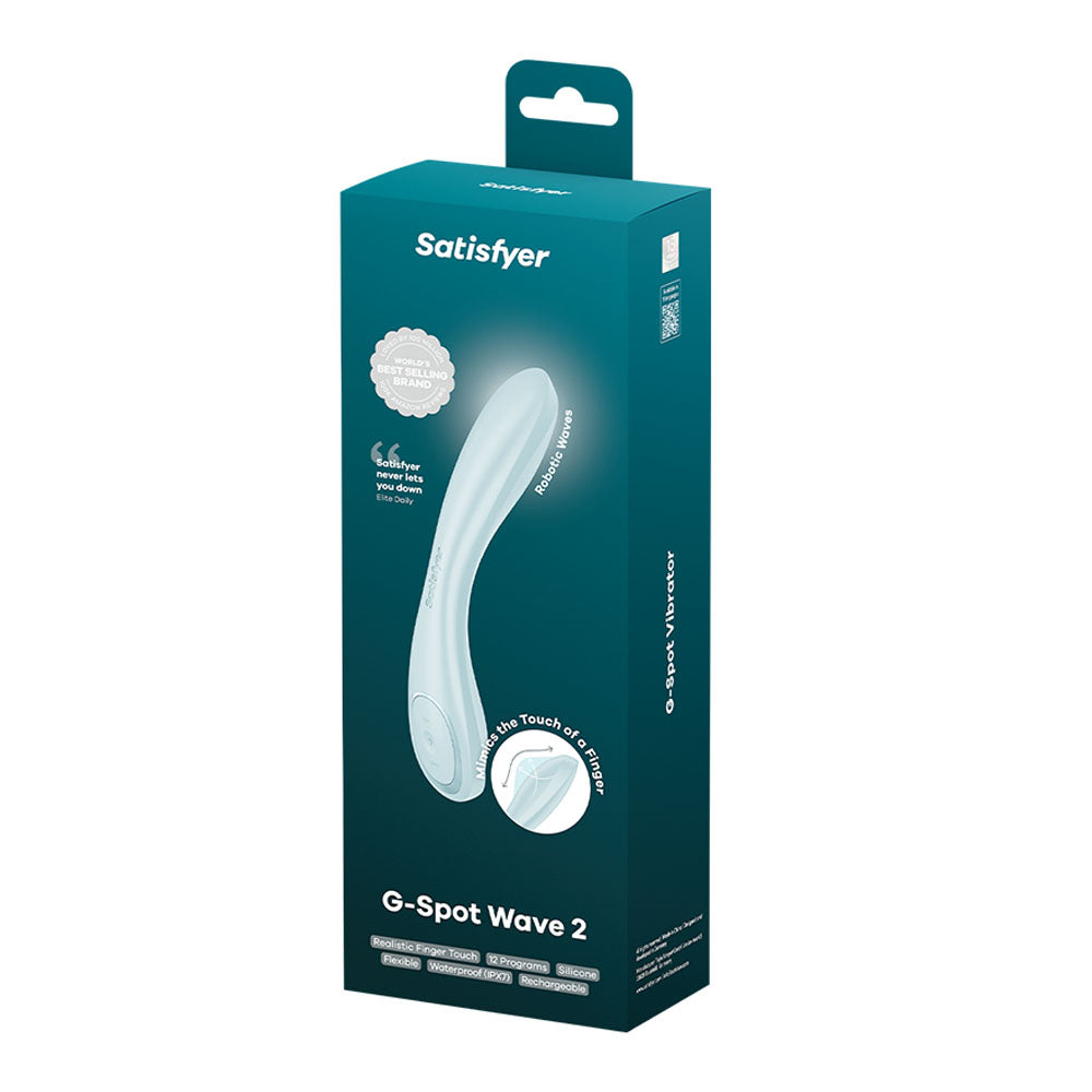 Satisfyer G Spot Wave 2 Rechargeable Flicking Tip Vibrator with Robotic Tech - G-Spot Vibrators