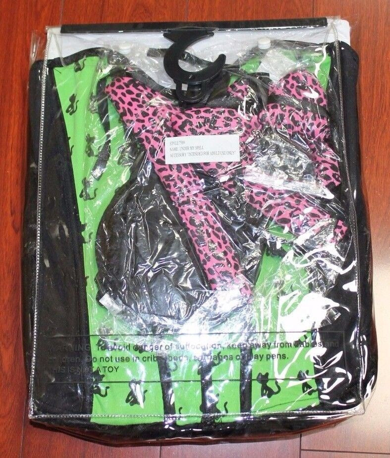 Dream Girl Lingerie Under My Spell Cat Reversible Womens Costume - - Fancy Dress Ups