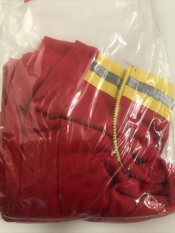 Leg Avenue Womens XLarge Sexy Red Firefighter Halloween Costume with Front Zipper - Fancy Dress Ups