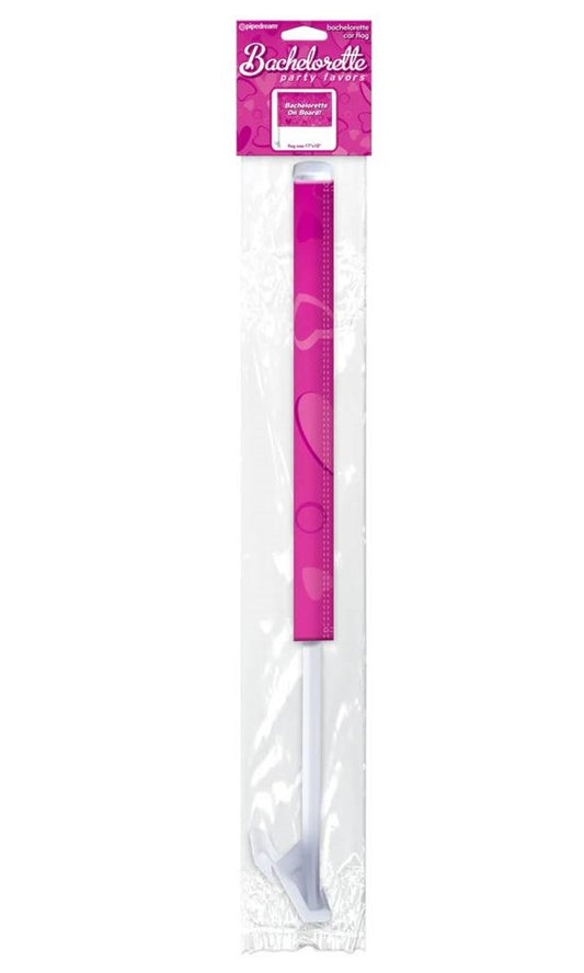 Pipedream Products Pipedream Bachelorette Party Car Flag Pink Vehicle Display - - Party Gifts and Novelties