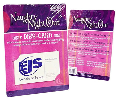 Adam & Eve Naughty Night Out Girls Diss Card Him Cards - Party Gifts and Novelties