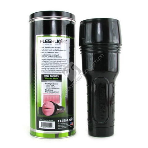 Fleshlight Pink Mouth Wonder Wave Male Masturbator with Oral Simulation - Fleshlight Male Masturbators