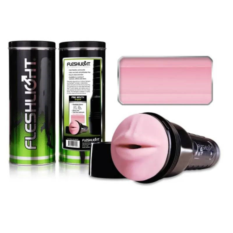 Fleshlight Pink Mouth Realistic Pleasure Mens Masturbator with Anatomical Design - - Fleshlight Male Masturbators