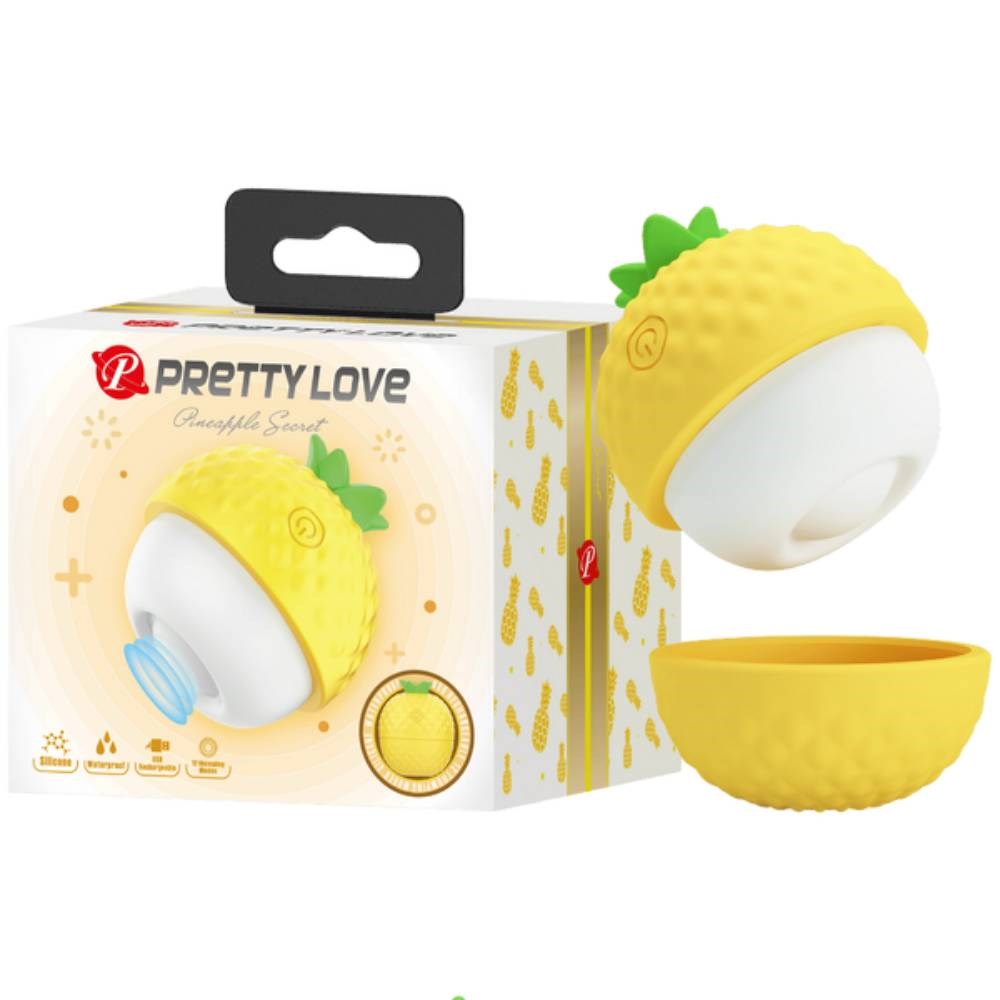 Pretty Love Rechargeable Pineapple Secret Clitoral Vibrator - - Clit Ticklers and Pulsators