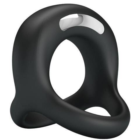 Baile Pretty Love Elliott 10 Function Vibrant Penis Ring Black Cock Ring - Vibrating Cock Rings
