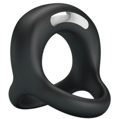 Pretty Love Elliott 10 Function Vibrant Penis Ring Black - - Vibrating Cock Rings