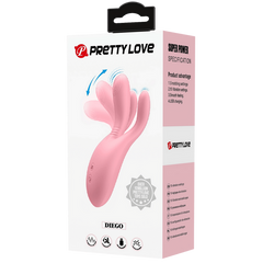 Pretty Love Diego Rechargeable 10 Function G Spot Vibrator Pink - - G-Spot Vibrators