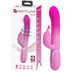 Pretty Love Shima Rechargeable 7 Function Rabbit Vibrator Pink - - Rabbit Vibrators