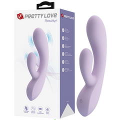 Pretty Love Rosolyn 10 Function Rechargeable Rabbit Vibrator Purple - - Rabbit Vibrators