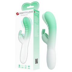 Pretty Love Cerberus 30 Function Vibrating Rabbit Massager Seafoam / White - - Rabbit Vibrators