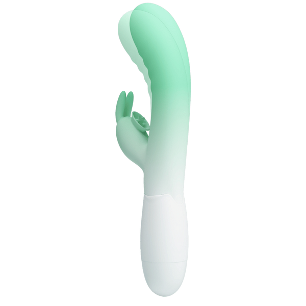 Pretty Love Cerberus 30 Function Vibrating Rabbit Massager Seafoam / White - - Rabbit Vibrators