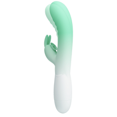 Pretty Love Cerberus 30 Function Vibrating Rabbit Massager Seafoam / White - - Rabbit Vibrators