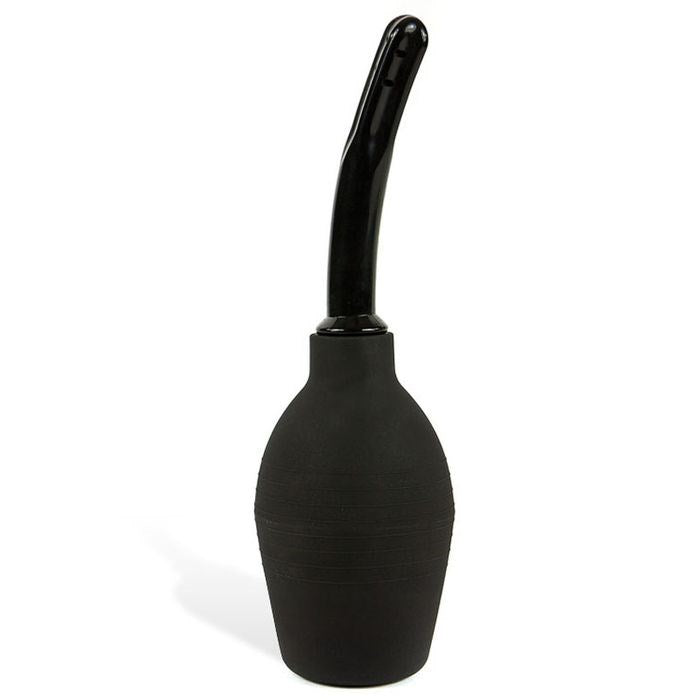 Adam & Eve 25 cm Anal Cleansing Douche Black for Anal Prep - - Enemas and Douches