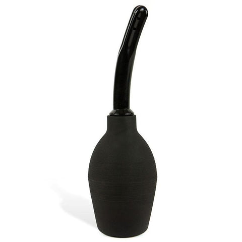 Adam & Eve 25 cm Anal Cleansing Douche Black for Anal Prep - Enemas and Douches
