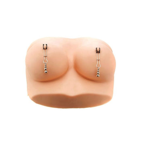 Adam & Eve 2 Piece Naughty Nipple Clips Set Adjustable - Nipple and Clit Clamps