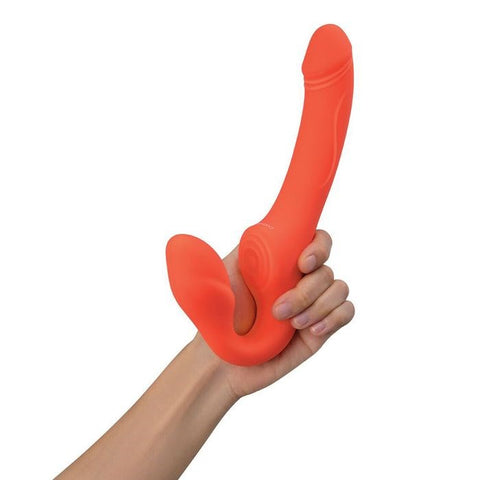 Xgen Products Bodywand ID Access USB Rechargeable Strapless Strap On Orange - Strap On Sextoys