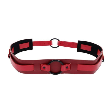 Sportsheets S&M Exs & Ohs Bound and Belted BDSM Collar with Adjustable Fit - Collars and Leads