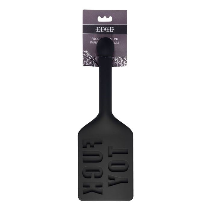 Sportsheets EDGE FUCK TOY Silicone Bondage Spanking Paddle Black Impact Play - Paddles And Slappers