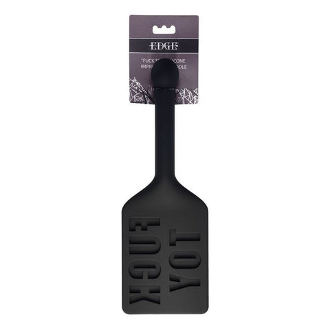 Sportsheets EDGE FUCK TOY Silicone Bondage Spanking Paddle Black Impact Play - Paddles And Slappers