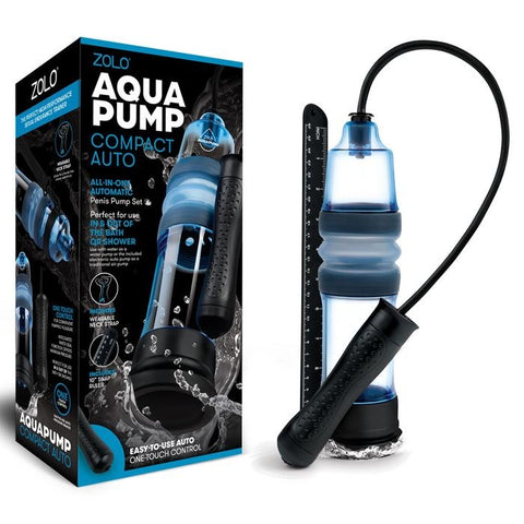 Xgen Products Zolo Aquapump Compact Auto Water Male Penis Pump Blue Dual Function - Penis Pumps And Stretchers