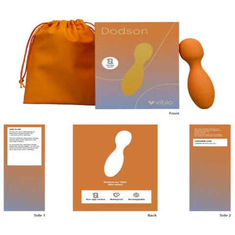 Vibio Vibio Dodson Unisex Mini Body Wand Vibrator with Flexible Head - Body Wands
