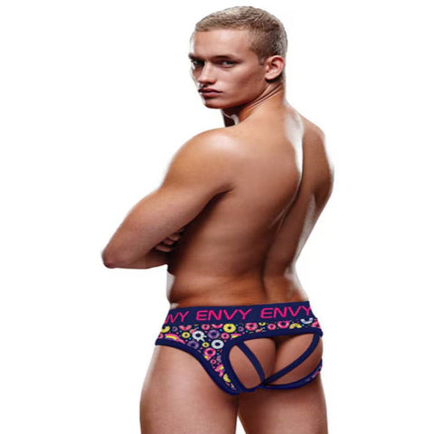 Envy Menswear Unicorn and Donuts Bubble Butt Male Jock with Enhancement - Jocks and G-Strings