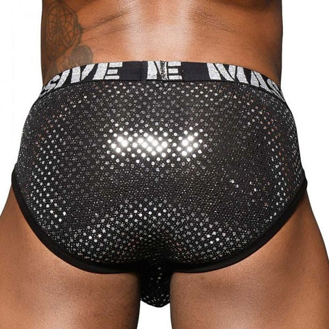 Andrew Christian Mens Sexy Massive Disco Brief with Anatomical Pouch Support - Mens Briefs And Boxers