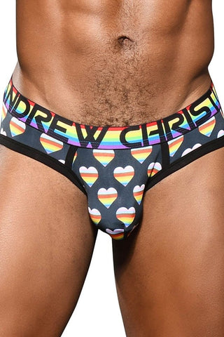 Andrew Christian Progress Pride Mens Brief with Almost Naked Pouch Technology - Mens Briefs And Boxers