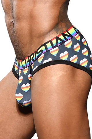 Andrew Christian Progress Pride Mens Brief with Almost Naked Pouch Technology - Mens Briefs And Boxers