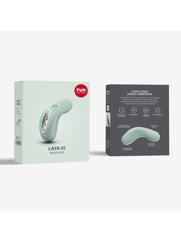 Fun Factory Laya III Personal Clitoral Massager Ergonomic Vibrator - Clit Ticklers and Pulsators