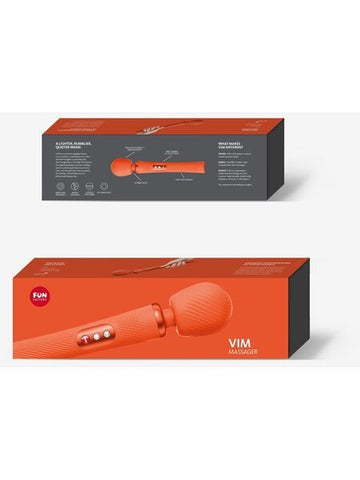 Fun Factory Vim Rechargeable Body Wand Massager with Weighted Rumble Tech - Body Wands