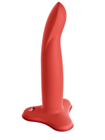 Fun Factory Limba Flex M Fit Non Vibrating Dildo Flashy Coral Poseable Shaft - Anal Dildos