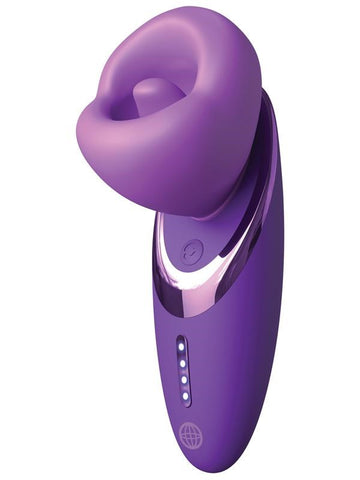 Pipedream Products Fantasy for Her Pleasure Sucker Clitoral Vibrator Purple - Clit Ticklers and Pulsators