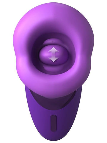 Pipedream Products Fantasy for Her Pleasure Sucker Clitoral Vibrator Purple - Clit Ticklers and Pulsators