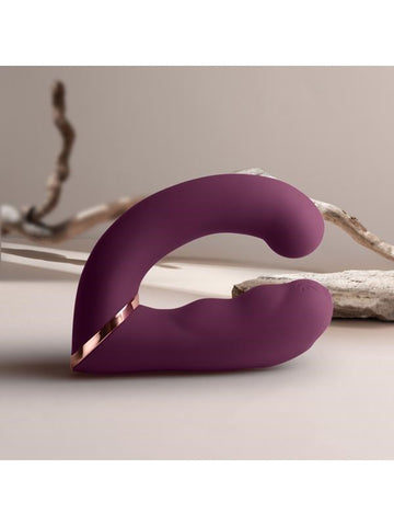 Rocks Off Gemini USB Rechargeable G Spot Vibrator Burgundy Dual Motor - G-Spot Vibrators