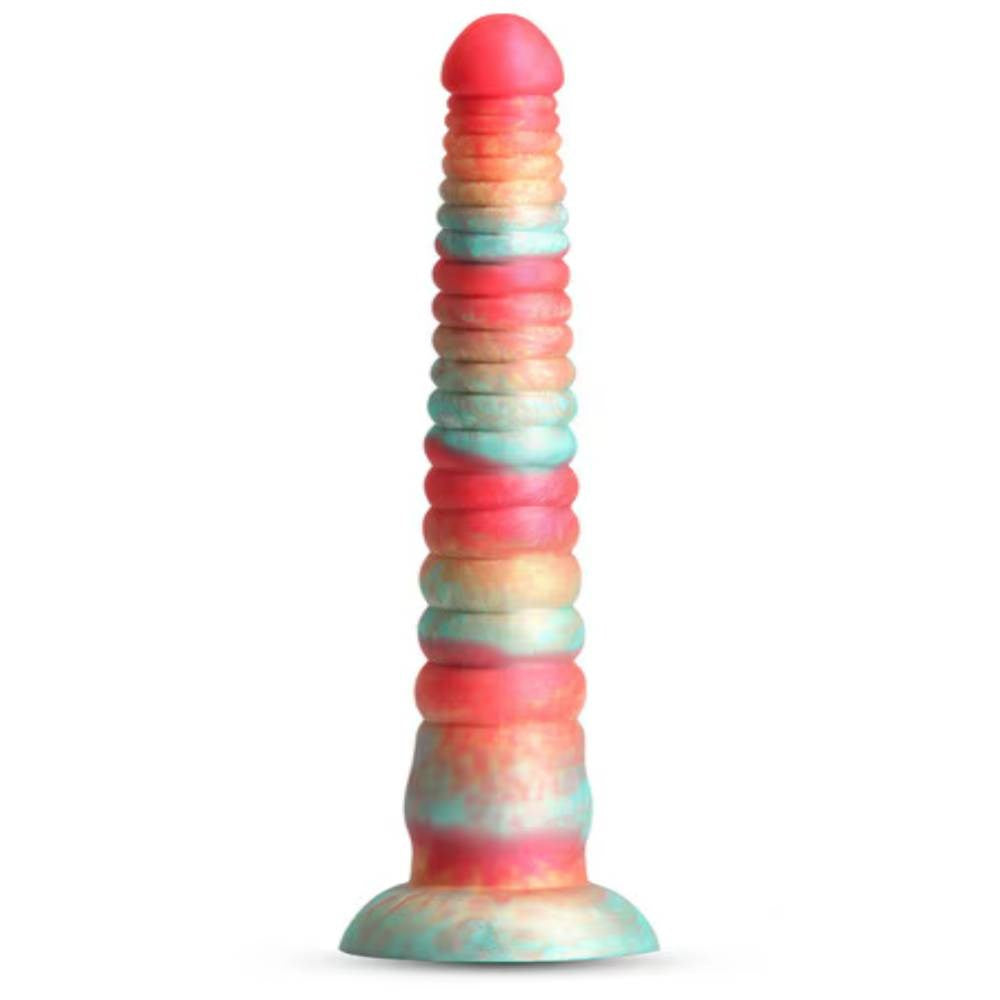 NS Novelties Colours Stacked 12 Inch Silicone Dildo Premium Body Safe Design - - Realistic Dildos