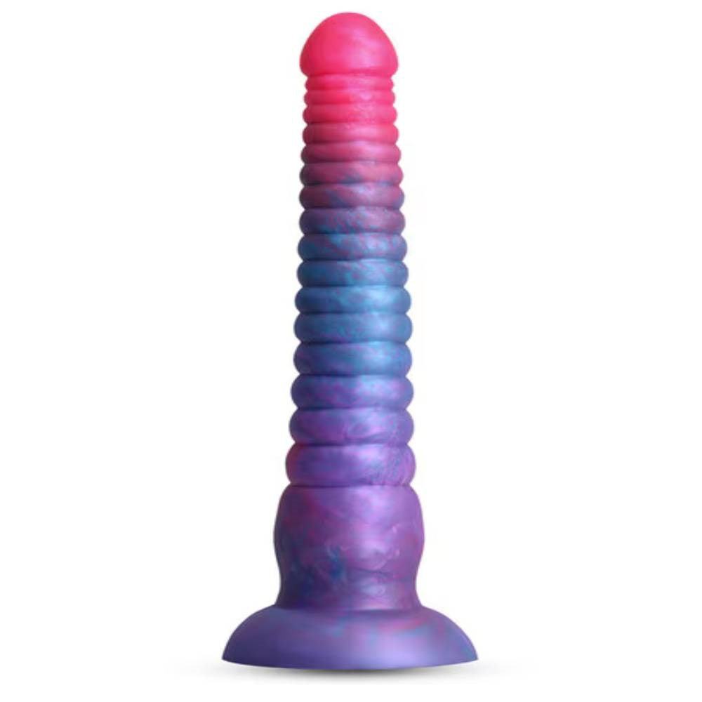 NS Novelties Colours Stacked 9 Inch Realistic Dildo Premium Silicone - - Realistic Dildos