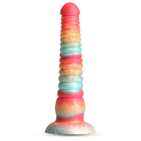 NS Novelties Colours Stacked 9 Inch Realistic Dildo Premium Silicone - Realistic Dildos
