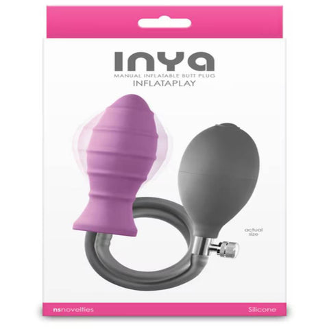 NS Novelties INYA InflataPlay Anal Plug Inflatable Customizable Pressure - Butt Plugs