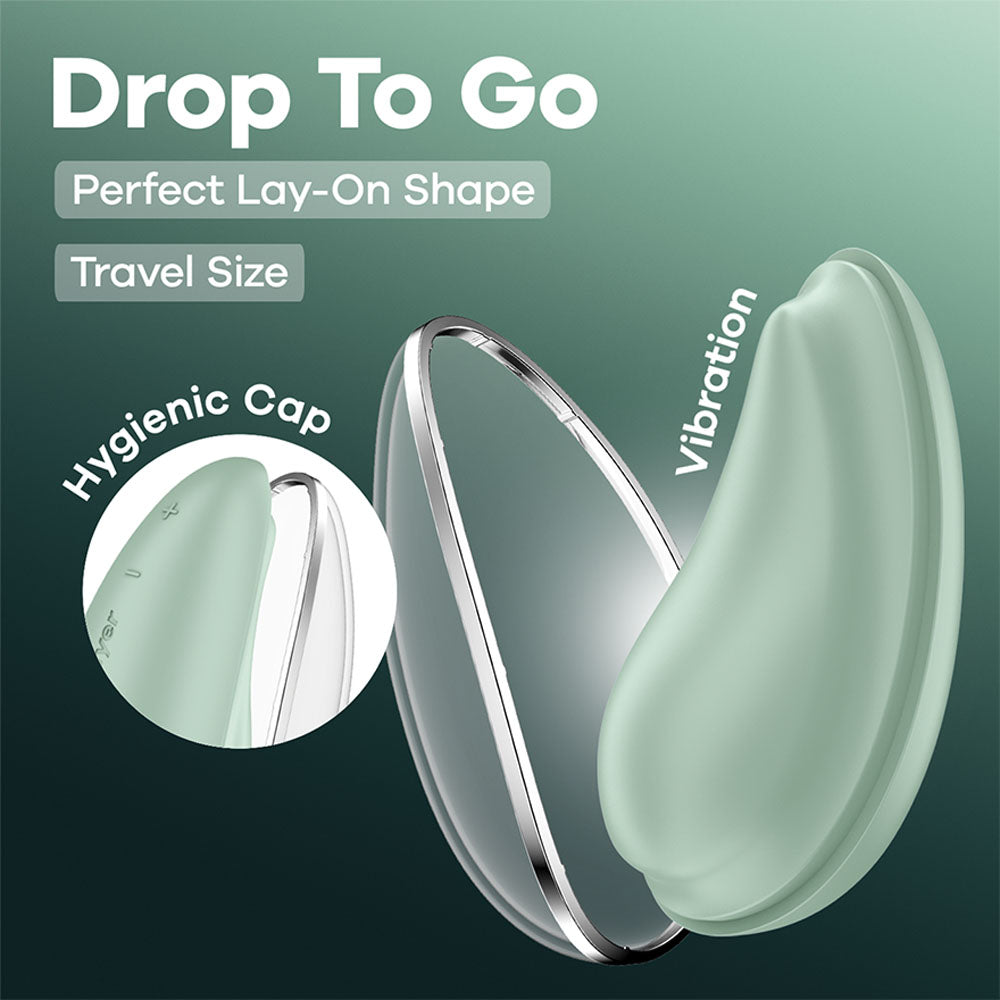Satisfyer Drop To Go USB Rechargeable Clitoral Stimulator Waterproof - Clit Ticklers and Pulsators