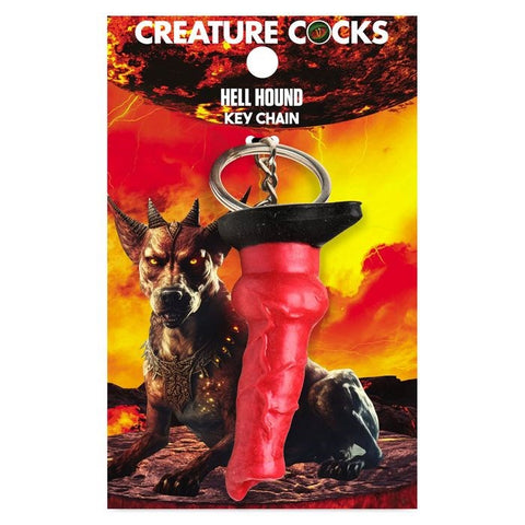 XR Brands Creature Cocks Hell Hound Fantasy Dildo Keyring Bold Statement - Party Gifts and Novelties