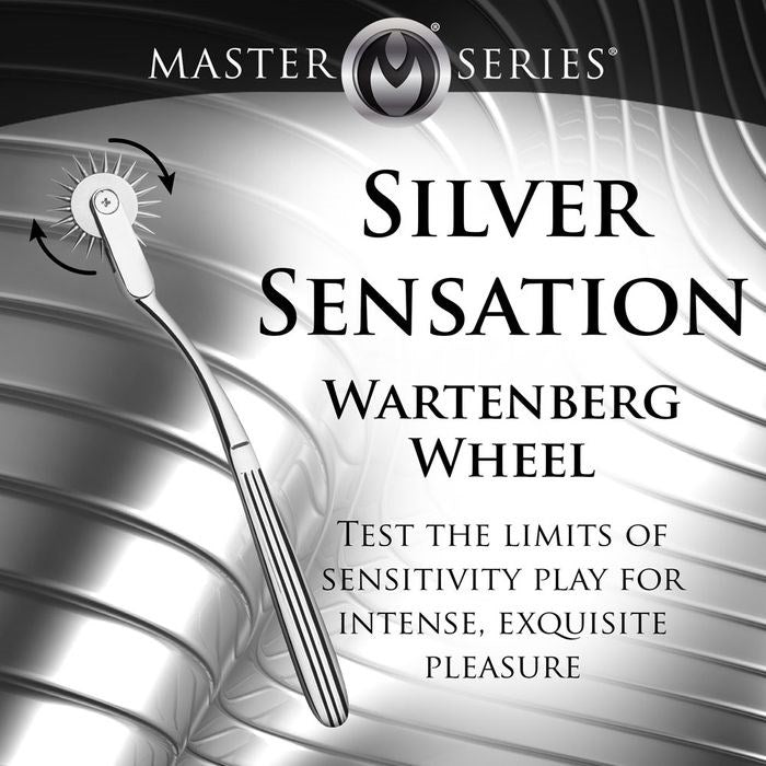XR Brands Master Series Silver Sensation Wartenberg Wheel Stainless Steel - - Dental and Clinical