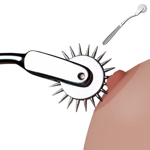 XR Brands Master Series Silver Sensation Wartenberg Wheel Stainless Steel - Dental and Clinical