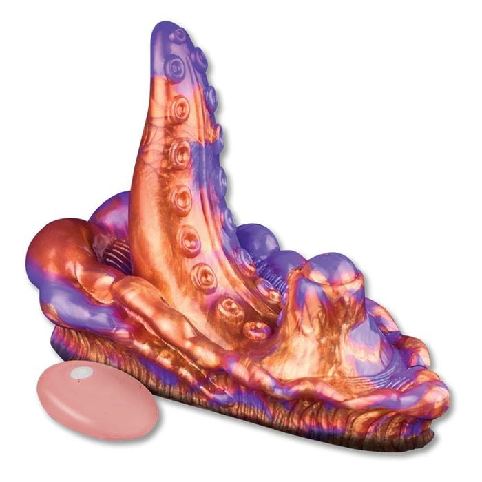 Icon Brands Alien Nation Copperhead Vibrating Grinder Pad with Tentacle G Spot - - Vibrating Dildos