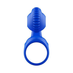 Adam & Eve ROCKIN & ROLLIN SNAIL Vibrating Couples Cage Blue - - Sex Toys For Couples