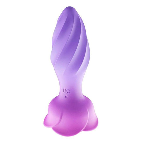 Adam & Eve Rotating & Vibrating Rose Anal Plug Pink Dual Motor - Butt Plugs