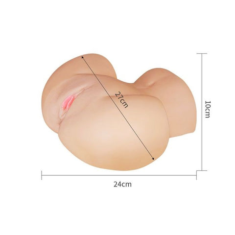 Lovetoy Feel Me Bare Perfect Pussy & Ass Masturbator Flesh Dual Entry - Masturbators and Strokers