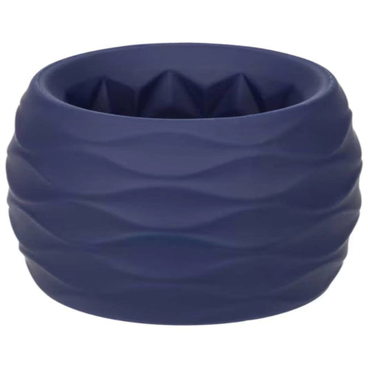 California Exotics Viceroy Reverse Endurance Penis Ring with Dual Texture - - Stretchy Cock Rings