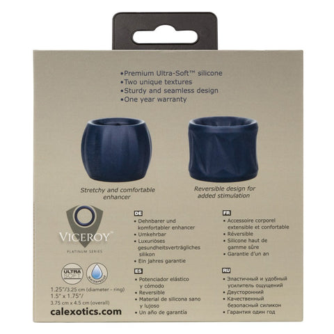 California Exotics Viceroy Reverse Stamina Cock Ring Reversible Design - Stretchy Cock Rings
